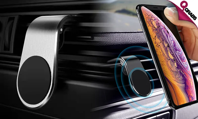 Magnetic Air Vent Car Phone Holder!